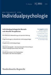 Cover Zeitschrift für Individualpsychologie, 2011